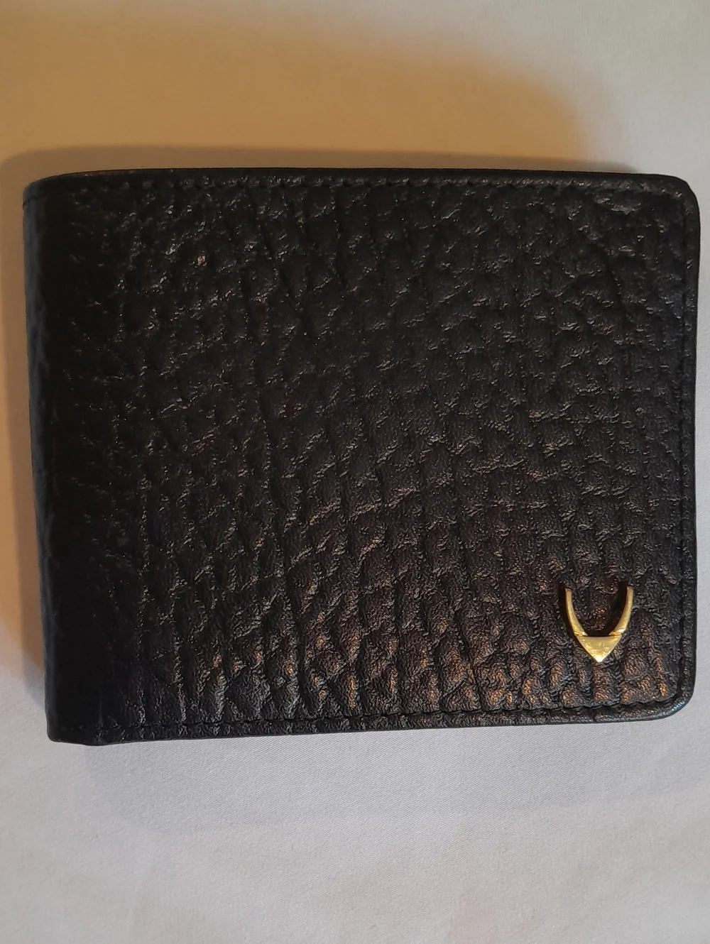 Handcrafted Black Leather Bifold Wallet